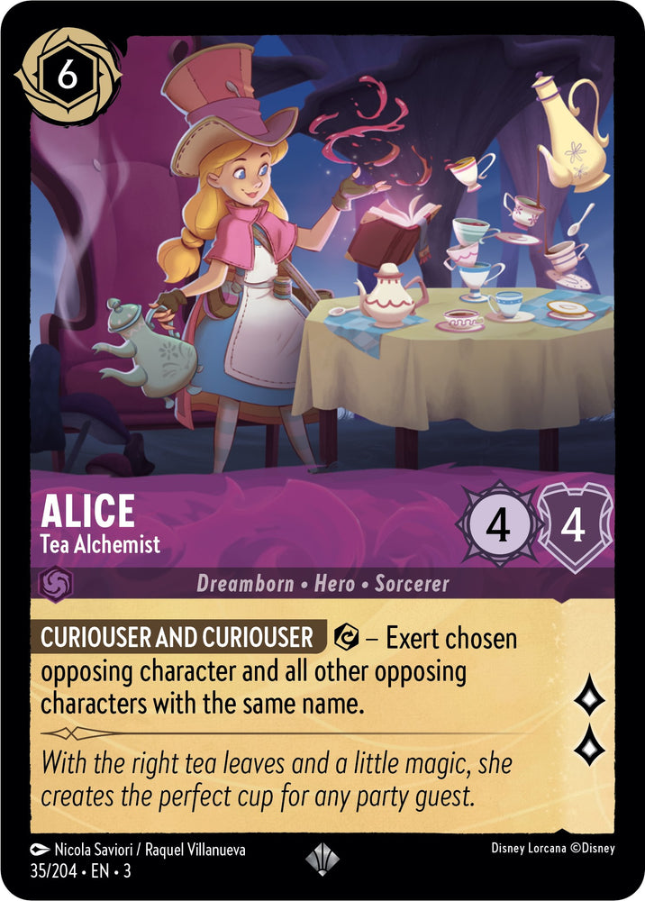Alice - Tea Alchemist (35/204) [Into the Inklands] - PokeCharles PokeStore