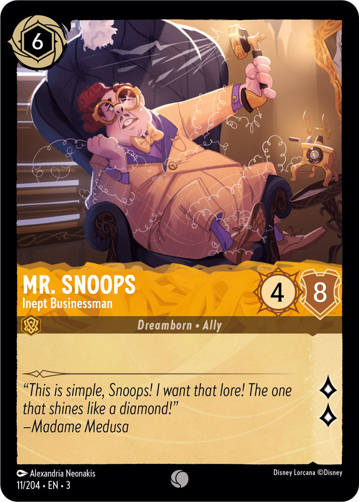 Mr. Snoops - Inept Businessman (11/204) [Into the Inklands] - PokeCharles PokeStore
