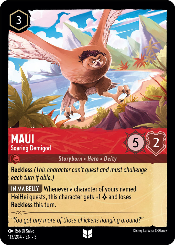 Maui - Soaring Demigod (113//204) [Into the Inklands] - PokeCharles PokeStore