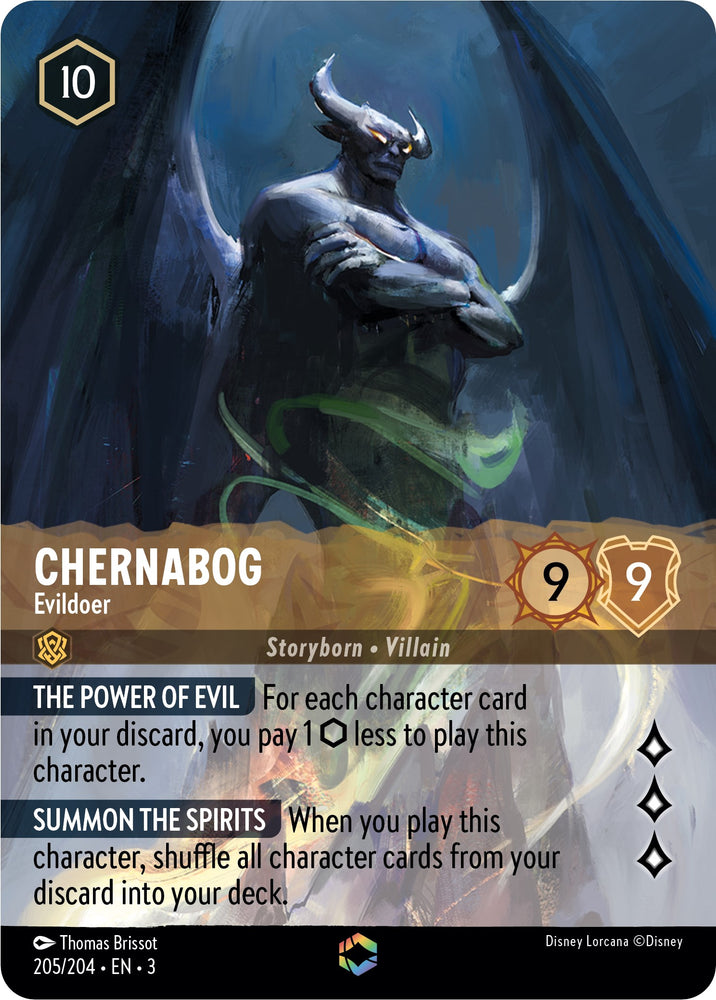 Chernabog - Evildoer (Enchanted) (205/204) [Into the Inklands] - PokeCharles PokeStore