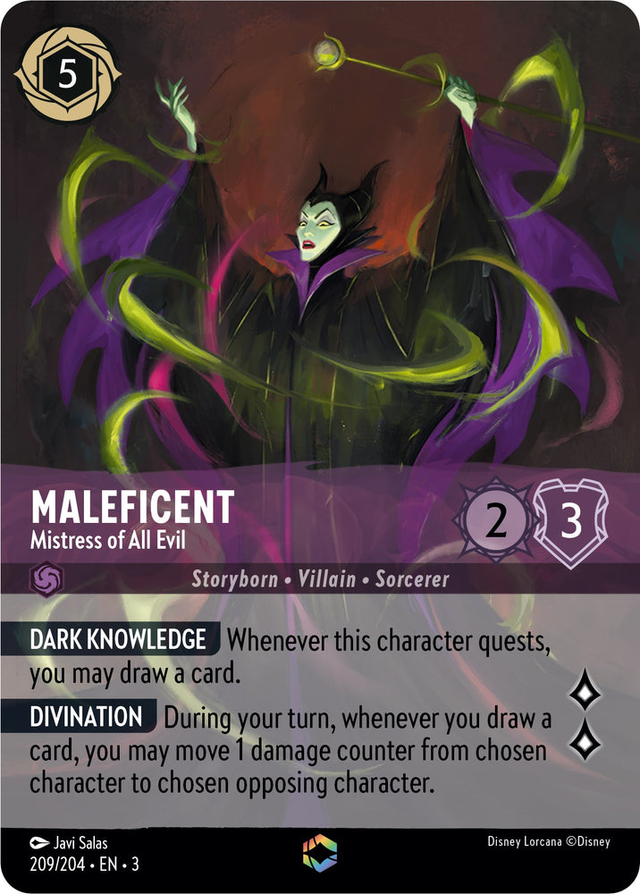 Maleficent - Mistress of All Evil (Enchanted) (209/204) [Into the Inklands] - PokeCharles PokeStore