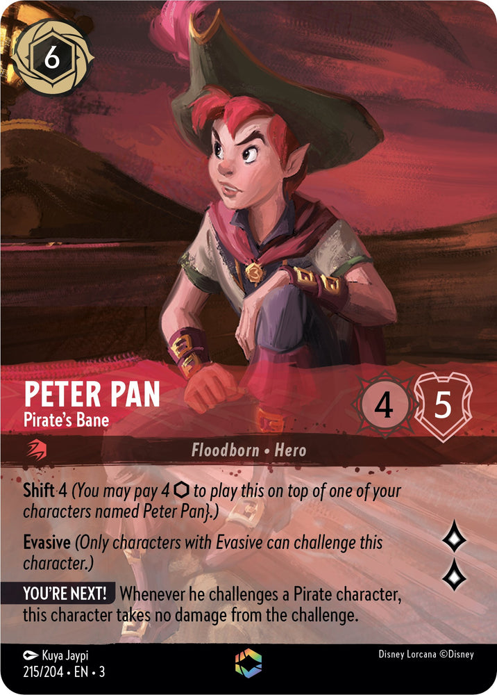 Peter Pan - Pirate's Bane (Enchanted) (215/204) [Into the Inklands] - PokeCharles PokeStore