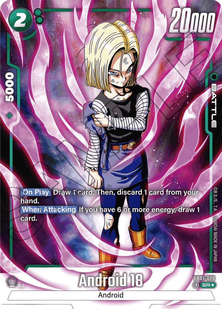 Android 18 (FB01-079) (Alternate Art) [Awakened Pulse] - PokeCharles PokeStore