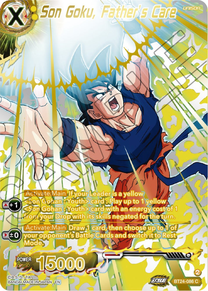 Son Goku, Father's Care (Collector Booster) (BT24-086) [Beyond Generations] - PokeCharles PokeStore