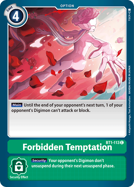 Forbidden Temptation [BT1-113] [Release Special Booster Ver.1.0] - PokeCharles PokeStore