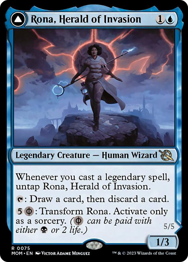 Rona, Herald of Invasion // Rona, Tolarian Obliterator [March of the Machine] - PokeCharles PokeStore