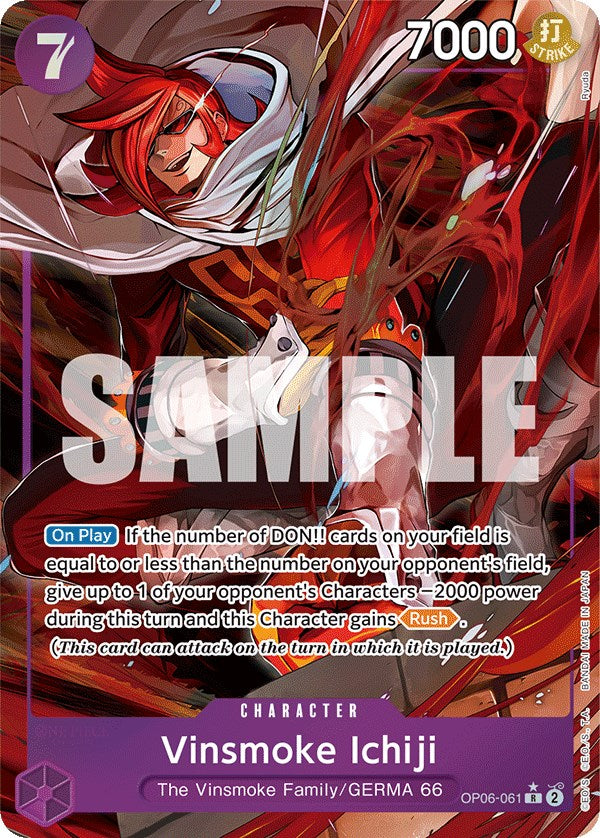 Vinsmoke Ichiji (Alternate Art) [Wings of the Captain] - PokeCharles PokeStore