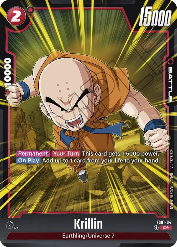 Krillin (Bonus Pack Alternate Art) [Starter Deck: Son Goku] - PokeCharles PokeStore