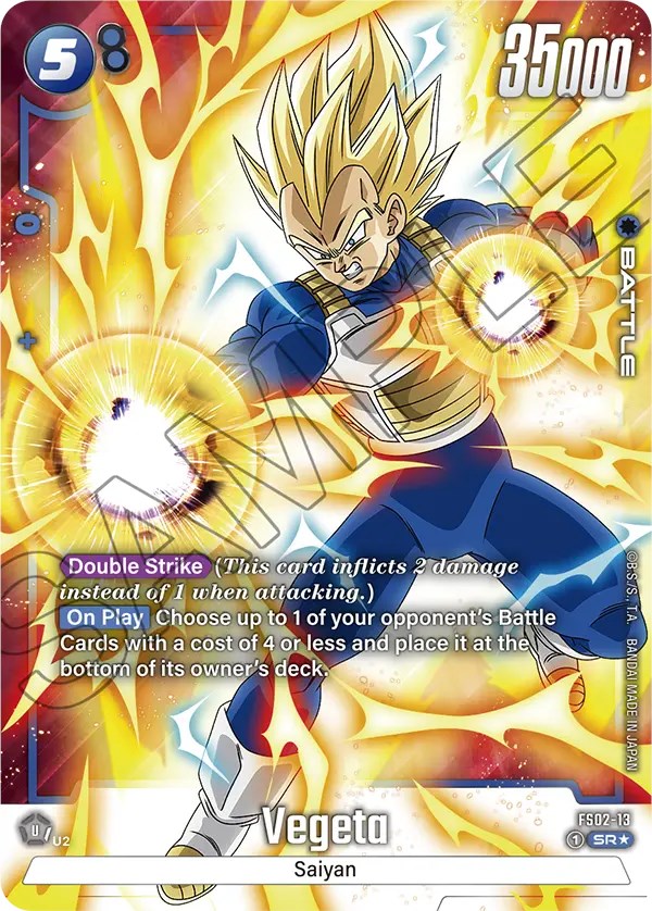 Vegeta (FS02-13) (Bonus Pack Alternate Art) [Starter Deck: Vegeta] - PokeCharles PokeStore