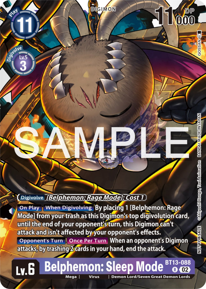 Belphemon: Sleep Mode [BT13-088] (Event Pack 6) [Versus Royal Knights Promos] - PokeCharles PokeStore