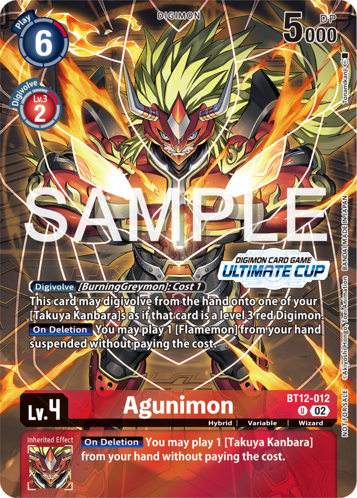 Agunimon [BT12-012] (Ultimate Cup 2024) [Across Time Promos] - PokeCharles PokeStore