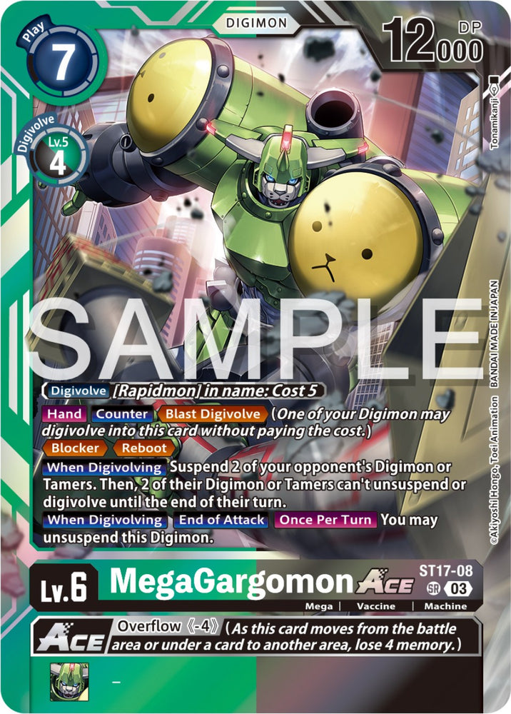 MegaGargomon Ace [ST17-08] [Starter Deck: Double Typhoon Advanced Deck Set] - PokeCharles PokeStore