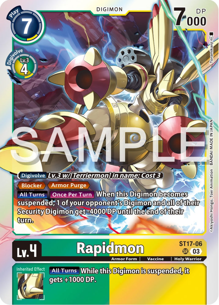 Rapidmon [ST17-06] [Starter Deck: Double Typhoon Advanced Deck Set] - PokeCharles PokeStore