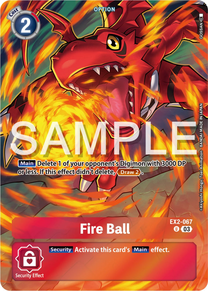 Fire Ball [EX2-067] (Reprint) [Starter Deck: Double Typhoon Advanced Deck Set] - PokeCharles PokeStore
