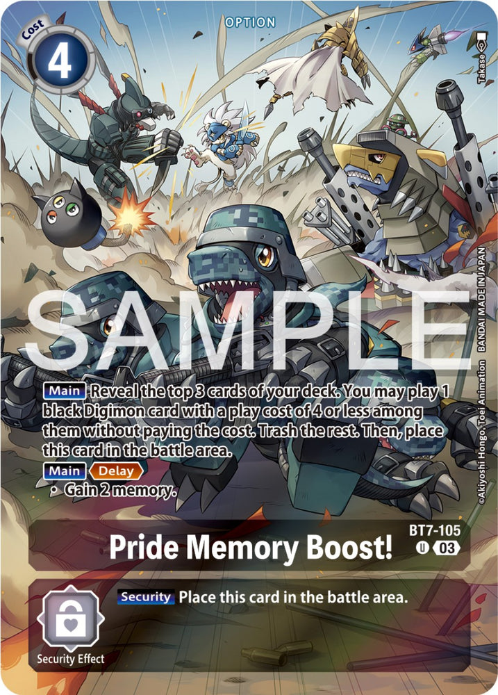 Pride Memory Boost! [BT7-105] (Reprint) [Starter Deck: Double Typhoon Advanced Deck Set] - PokeCharles PokeStore