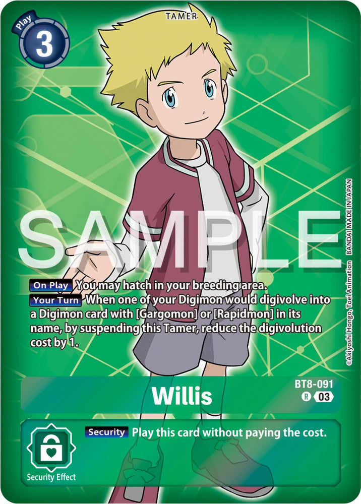 Willis [BT8-091] (Reprint) [Starter Deck: Double Typhoon Advanced Deck Set] - PokeCharles PokeStore