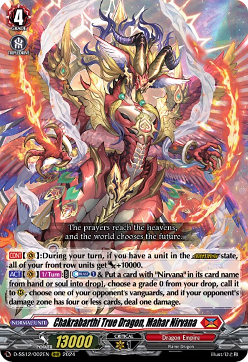 Chakrabarthi True Dragon, Mahar Nirvana (D-SS12/002EN) [Triple Drive] - PokeCharles PokeStore