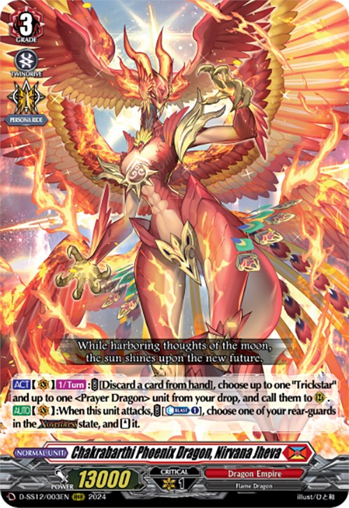 Chakrabarthi Phoenix Dragon, Nirvana Jheva (D-SS12/003EN) [Triple Drive] - PokeCharles PokeStore