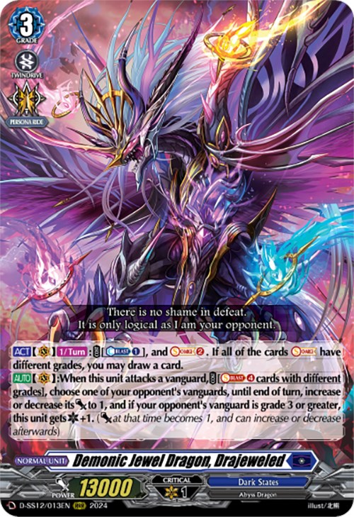 Demonic Jewel Dragon, Drajeweled (D-SS12/013EN) [Triple Drive] - PokeCharles PokeStore