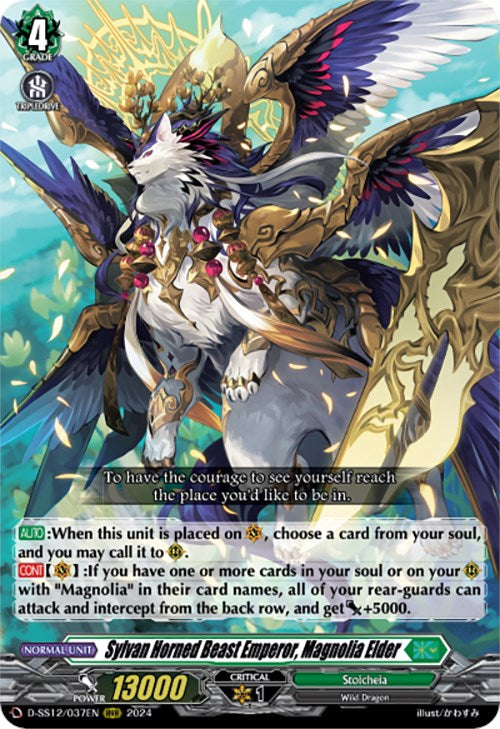 Sylvan Horned Beast Emperor, Magnolia Elder (D-SS12/037EN) [Triple Drive] - PokeCharles PokeStore