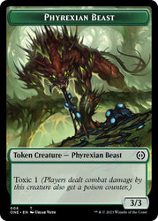 Phyrexian Mite (012) // Phyrexian Beast Double-Sided Token [Phyrexia: All Will Be One Tokens] - PokeCharles PokeStore