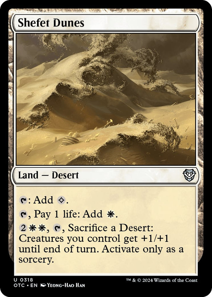 Shefet Dunes [Outlaws of Thunder Junction Commander] - PokeCharles PokeStore