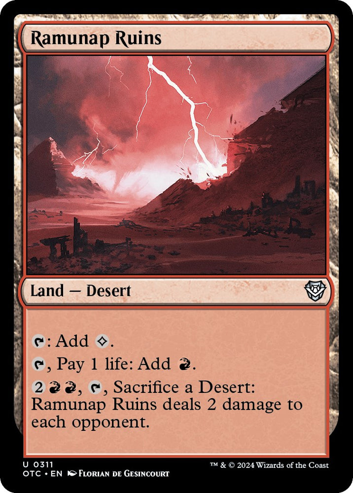 Ramunap Ruins [Outlaws of Thunder Junction Commander] - PokeCharles PokeStore
