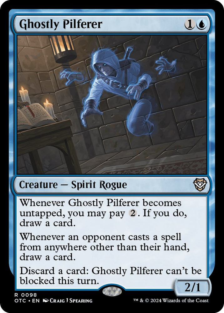 Ghostly Pilferer [Outlaws of Thunder Junction Commander] - PokeCharles PokeStore