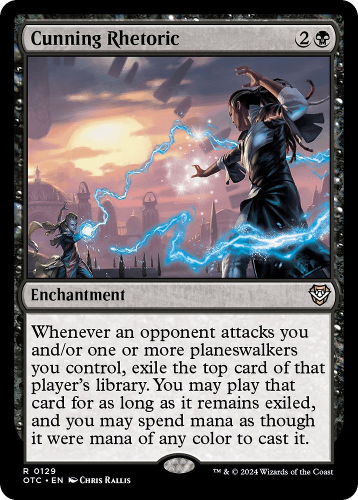 Cunning Rhetoric [Outlaws of Thunder Junction Commander] - PokeCharles PokeStore