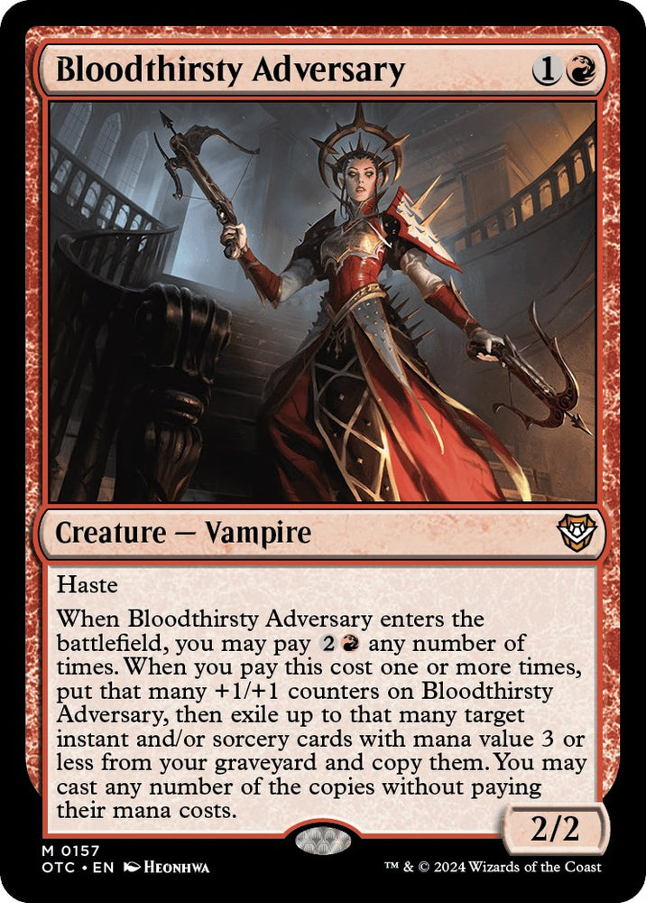 Bloodthirsty Adversary [Outlaws of Thunder Junction Commander] - PokeCharles PokeStore