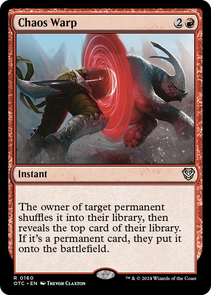 Chaos Warp [Outlaws of Thunder Junction Commander] - PokeCharles PokeStore