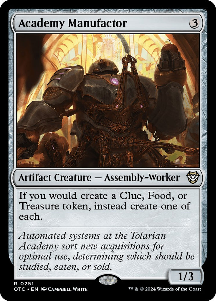 Academy Manufactor [Outlaws of Thunder Junction Commander] - PokeCharles PokeStore