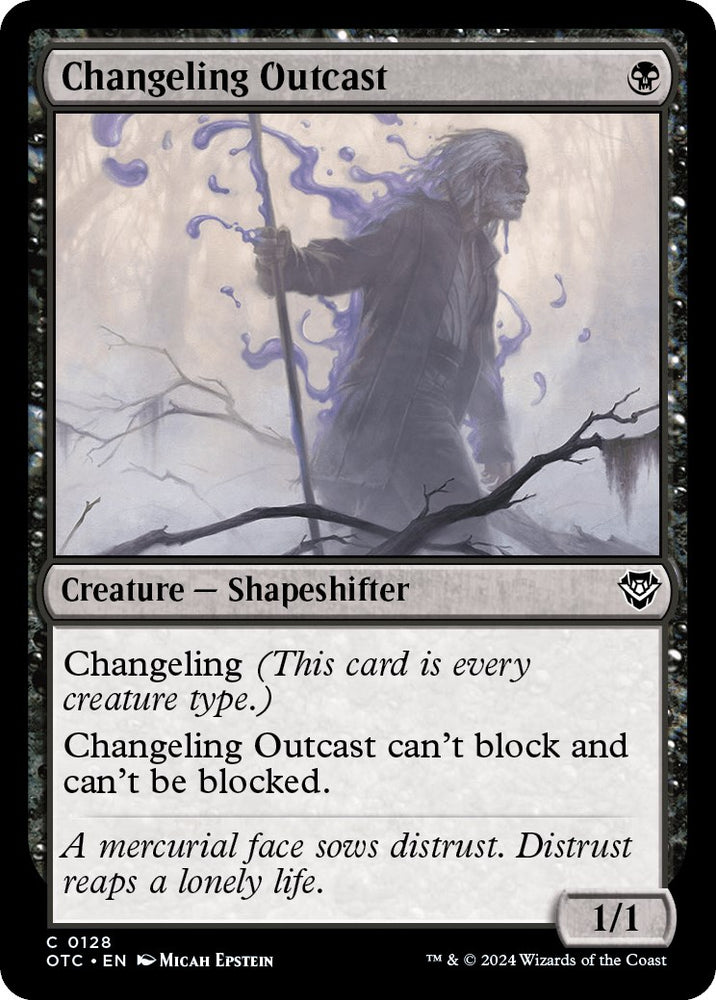 Changeling Outcast [Outlaws of Thunder Junction Commander] - PokeCharles PokeStore