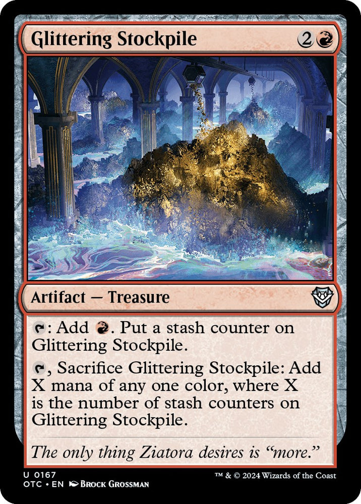 Glittering Stockpile [Outlaws of Thunder Junction Commander] - PokeCharles PokeStore