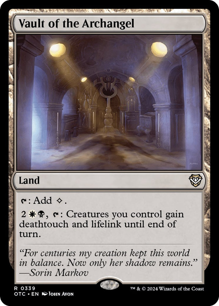 Vault of the Archangel [Outlaws of Thunder Junction Commander] - PokeCharles PokeStore