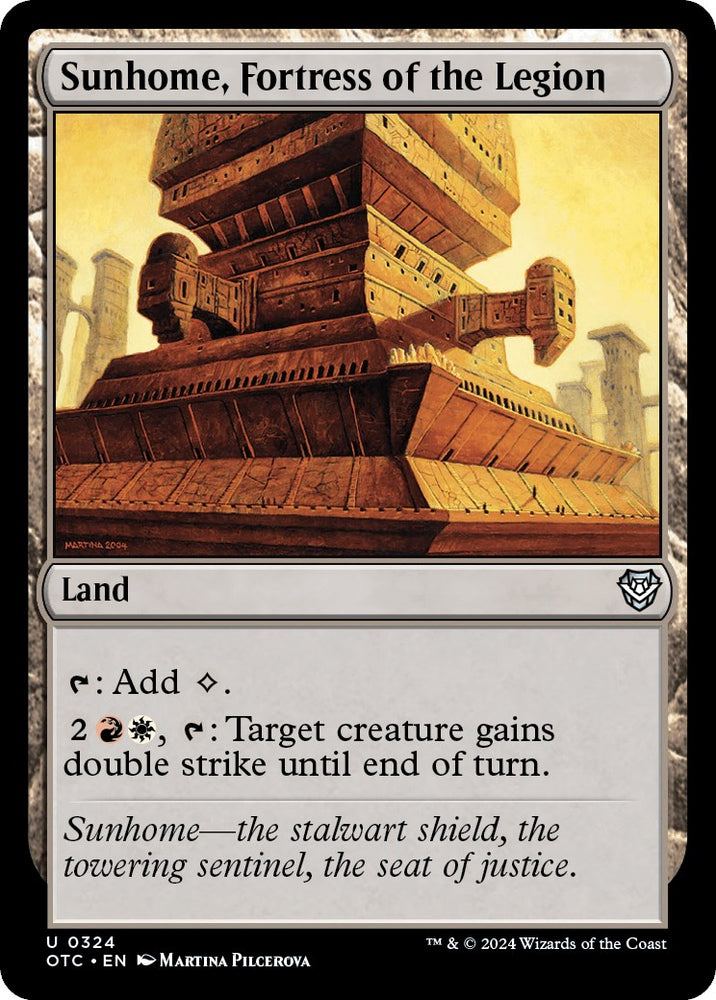 Sunhome, Fortress of the Legion [Outlaws of Thunder Junction Commander] - PokeCharles PokeStore