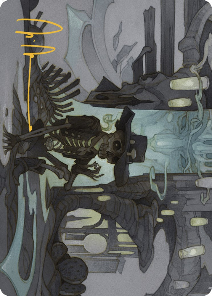 Tinybones Joins Up Art Card (Gold-Stamped Signature) [Outlaws of Thunder Junction Art Series] - PokeCharles PokeStore