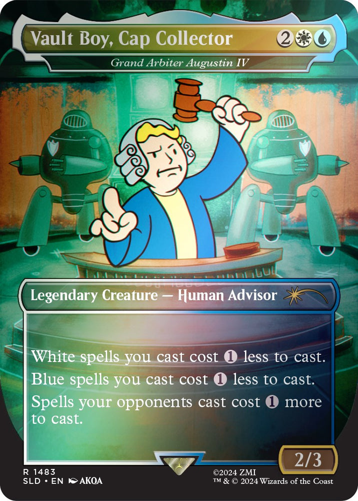 Vault Boy, Cap Collector - Grand Arbiter Augustin IV (Rainbow Foil) [Secret Lair Drop Series] - PokeCharles PokeStore