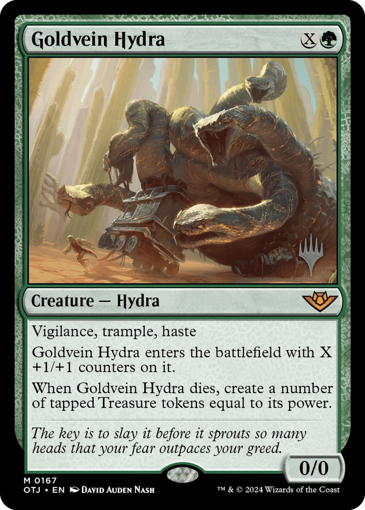 Goldvein Hydra (Promo Pack) [Outlaws of Thunder Junction Promos] - PokeCharles PokeStore