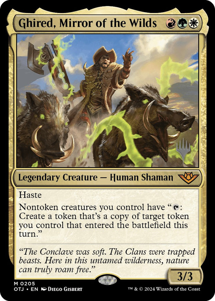 Ghired, Mirror of the Wilds (Promo Pack) [Outlaws of Thunder Junction Promos] - PokeCharles PokeStore