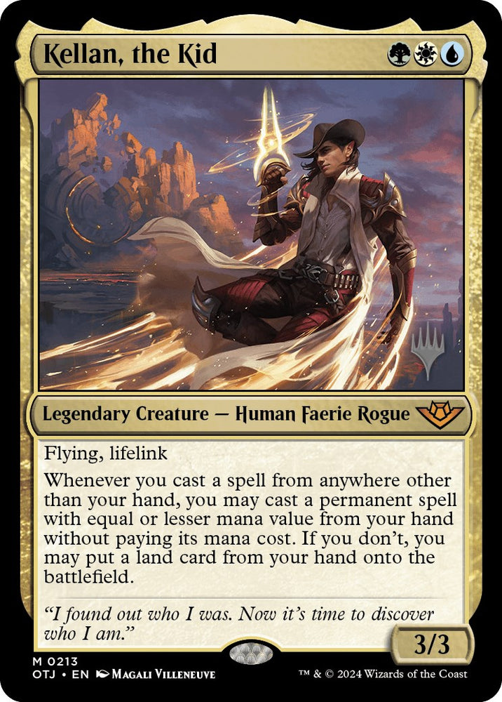 Kellan, the Kid (Promo Pack) [Outlaws of Thunder Junction Promos] - PokeCharles PokeStore