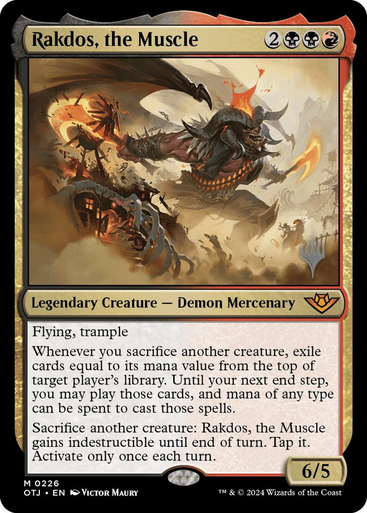 Rakdos, the Muscle (Promo Pack) [Outlaws of Thunder Junction Promos] - PokeCharles PokeStore