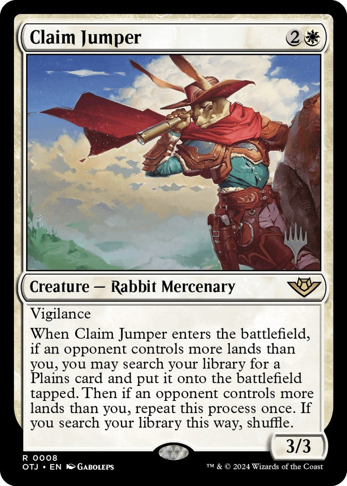 Claim Jumper (Promo Pack) [Outlaws of Thunder Junction Promos] - PokeCharles PokeStore
