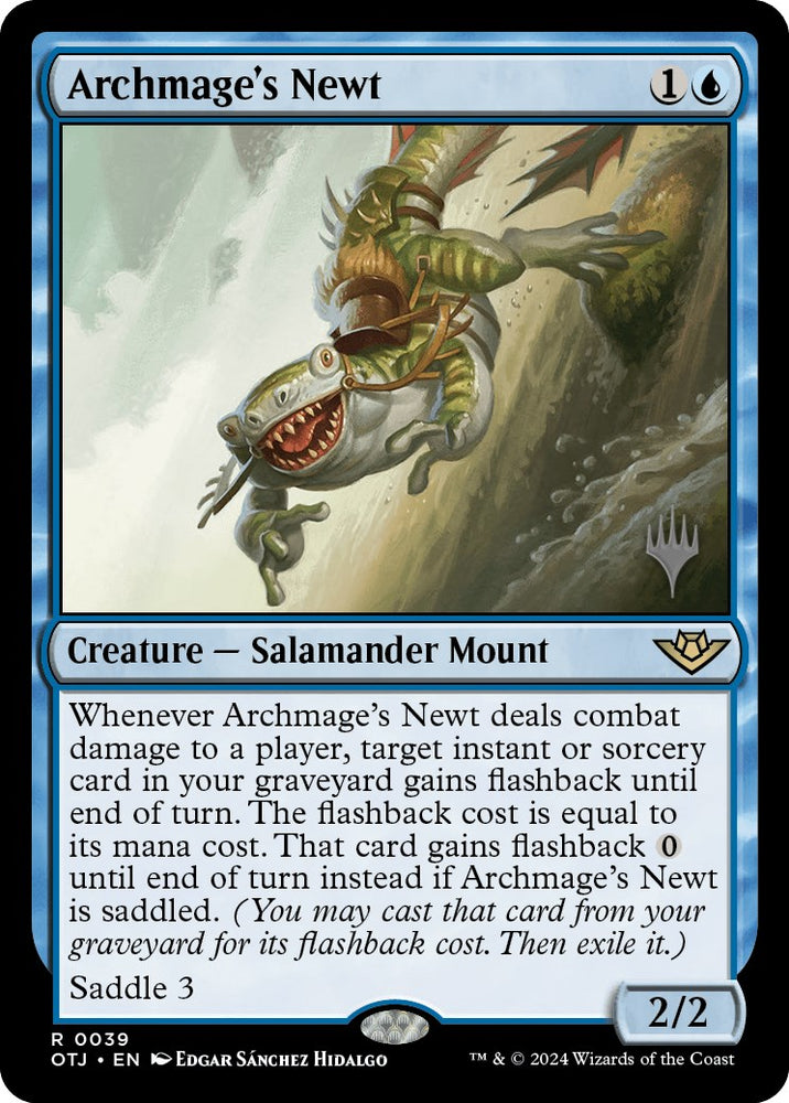 Archmage's Newt (Promo Pack) [Outlaws of Thunder Junction Promos] - PokeCharles PokeStore