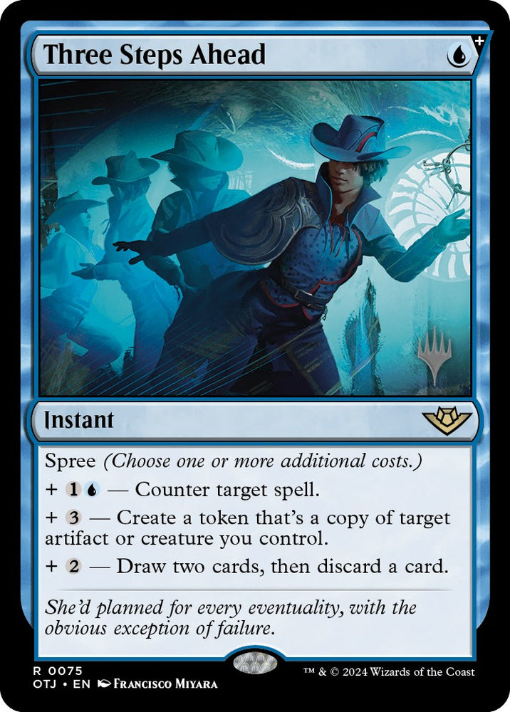 Three Steps Ahead (Promo Pack) [Outlaws of Thunder Junction Promos] - PokeCharles PokeStore