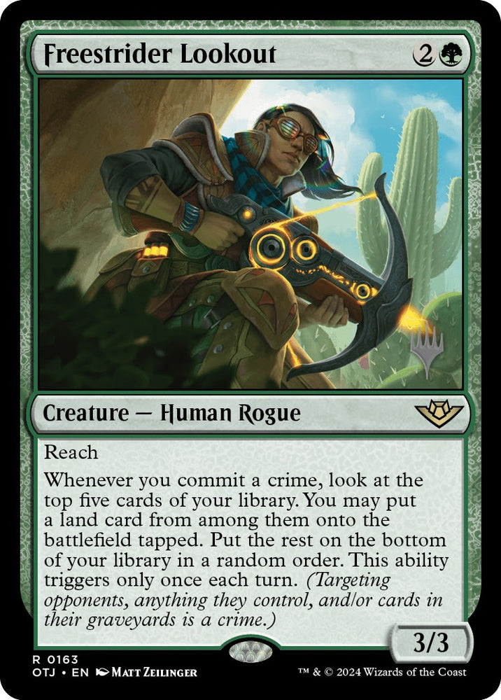 Freestrider Lookout (Promo Pack) [Outlaws of Thunder Junction Promos] - PokeCharles PokeStore