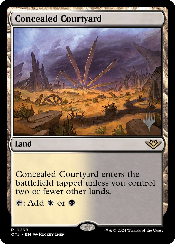 Concealed Courtyard (Promo Pack) [Outlaws of Thunder Junction Promos] - PokeCharles PokeStore
