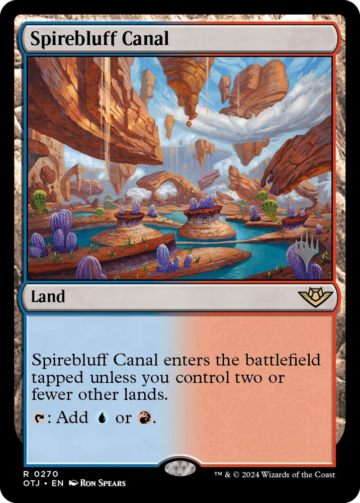 Spirebluff Canal (Promo Pack) [Outlaws of Thunder Junction Promos] - PokeCharles PokeStore