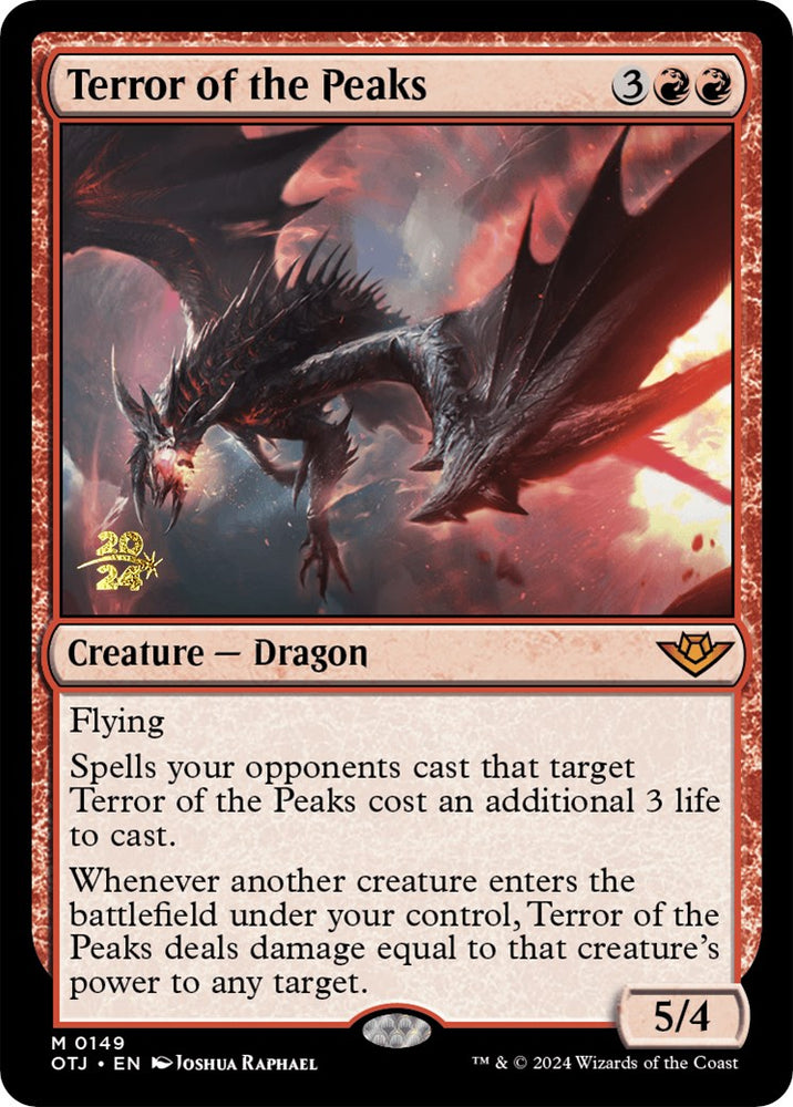Terror of the Peaks (OTJ) [Outlaws of Thunder Junction Prerelease Promos] - PokeCharles PokeStore
