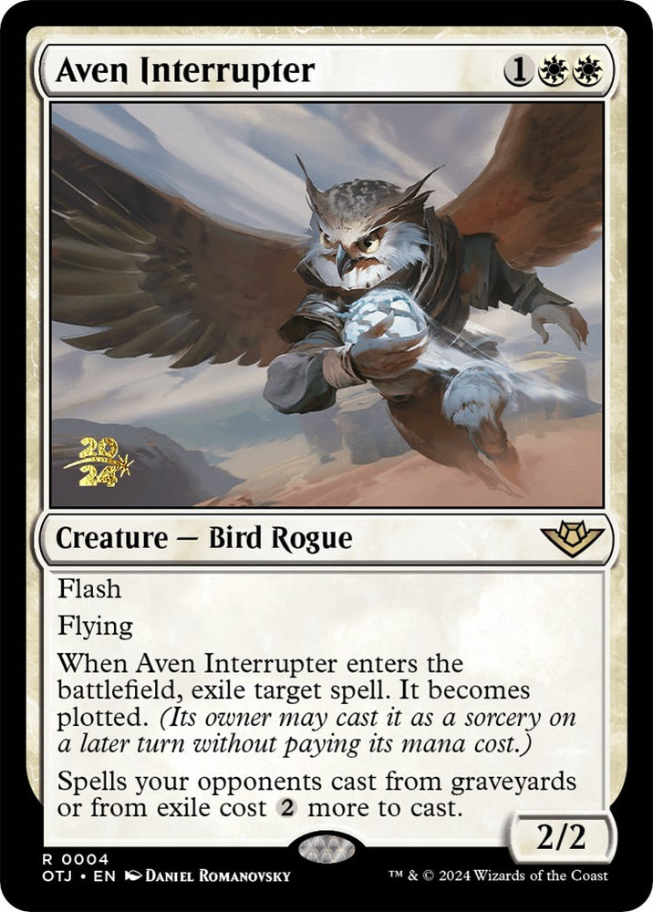 Aven Interrupter [Outlaws of Thunder Junction Prerelease Promos] - PokeCharles PokeStore